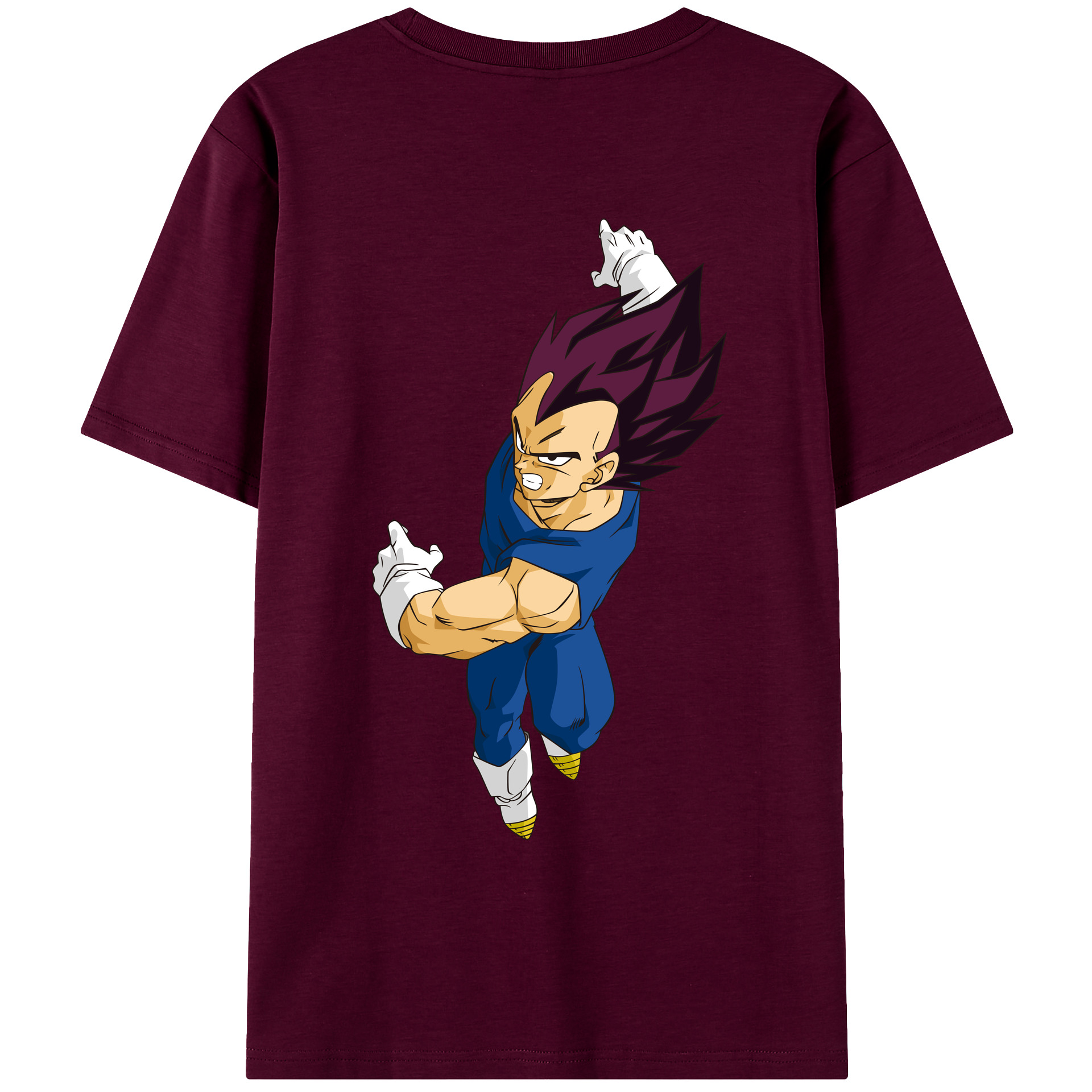 （画像用） ドラゴンボール ベジータ四世（Bejīta Yonsei）DRAGON BALL Vegeta IV レディース半袖Tシャツ(バックプリント)